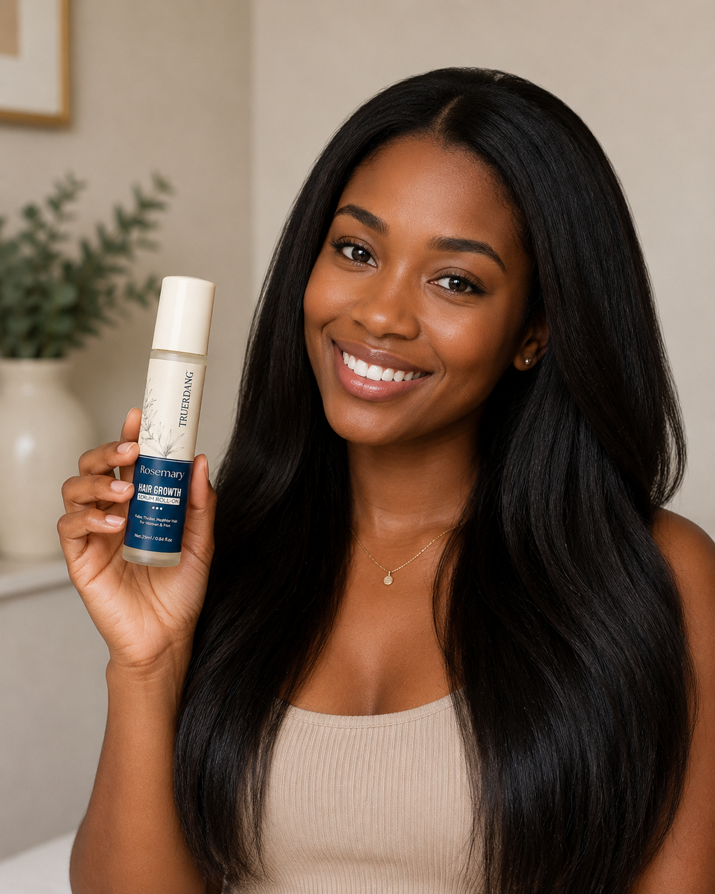Serum roll on tempes,  dégarnies cuir chevelu
